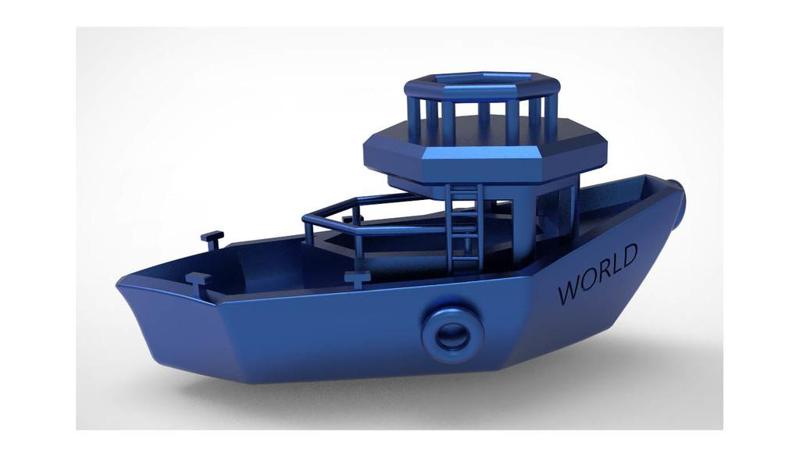 Ship Traveling around the World Miniature Toy