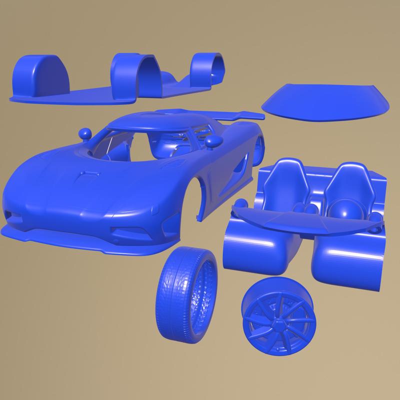 Koenigsegg Agera R 2012 PRINTABLE CAR IN SEPARATE PARTS