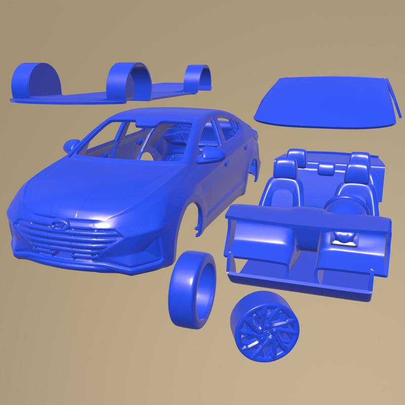 Hyundai Elantra 2019 PRINTABLE CAR IN SEPARATE PARTS