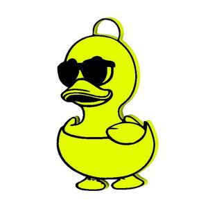 ADORABLE DUCK KEYCHAIN / EARRINGS / NECKLACE