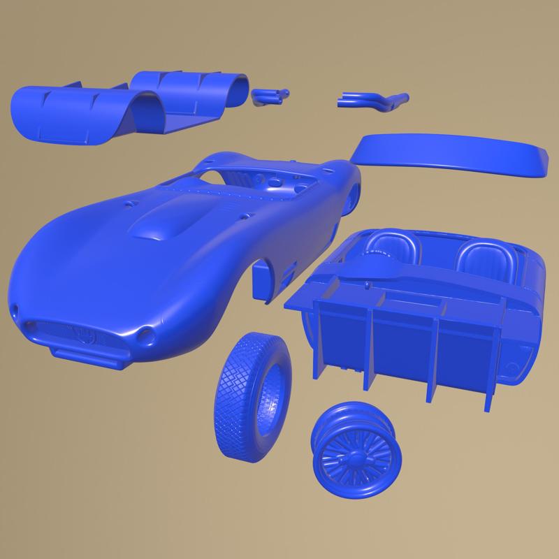Maserati 450s 1956 PRINTABLE CAR IN SEPARATE PARTS