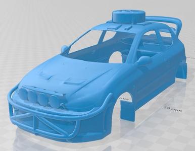Peugeot 206 RC 2004 Printable Body Car