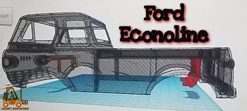 SCX24 Ford Econoline (134mm) BODY KIT