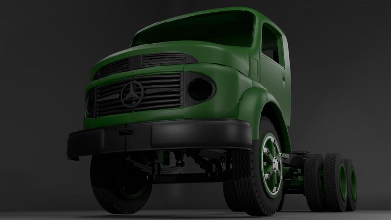1513 mercedes-truck-body 1/14 Tamiya
