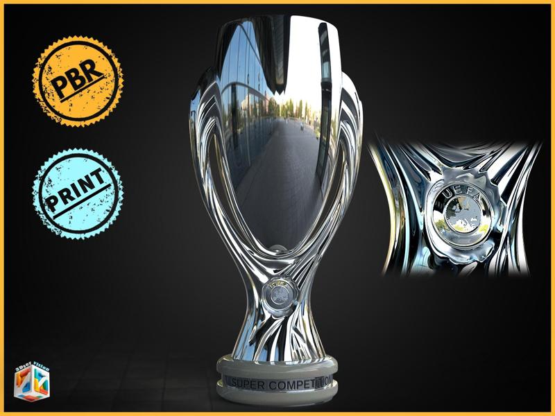 Europian super cup football trophy award