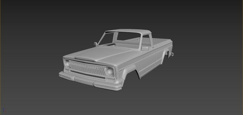 Jeep J10 1977 Body For Print