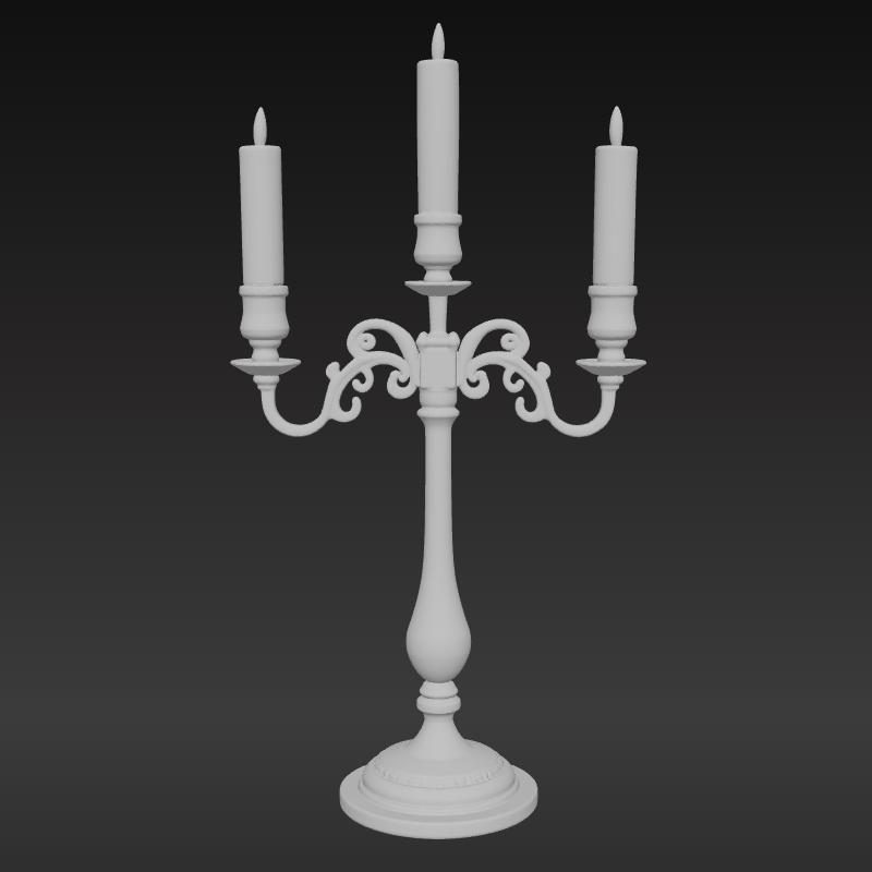 Candelabra Ornate STL File - 3D Printed