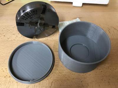 Round Storage Box for Sherline 3.1 inch Chuck 