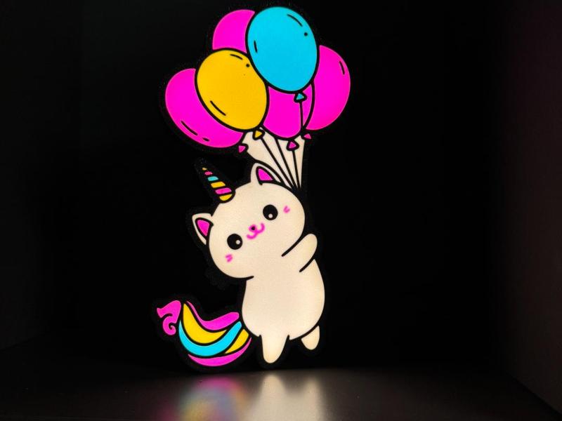 Einhornkatze Lightbox - Unicorn Cat