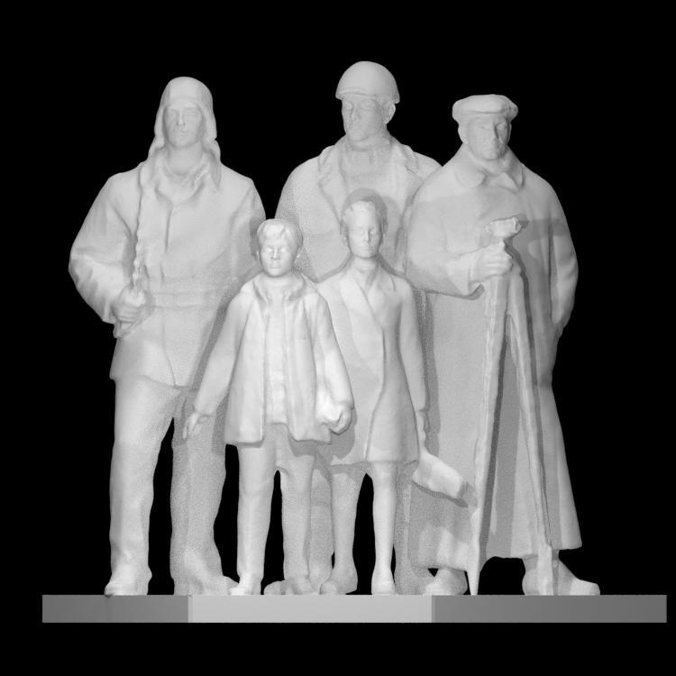 Group statue