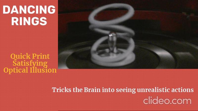 Dancing Rings, an optical illusion 
