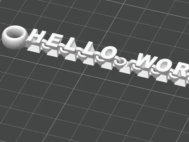 hello world钥匙链