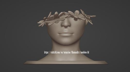 Flowerpot Face Woman 3