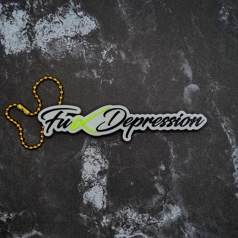 F*ck Depression Keychain - JCreateNZ