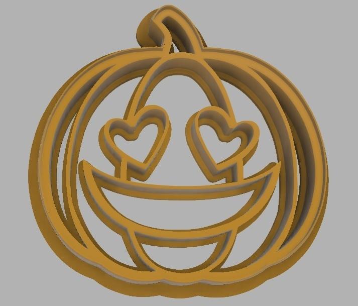 Love Pumpkin jack o lantern - Halloween Cookie/Dough Cutter