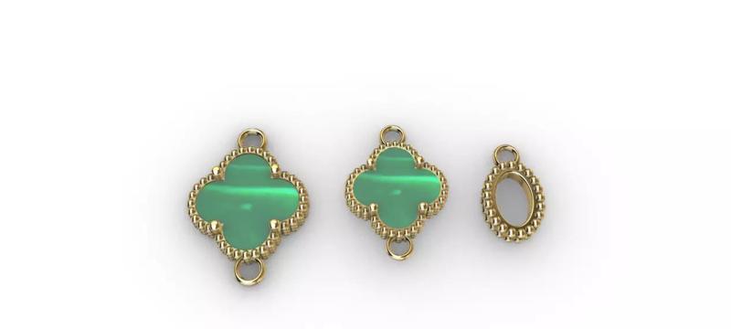 Conjunto cajas van cleef para pulcera o colgante -v-