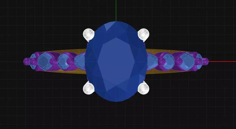 42 Prongs Diamond Engagement Ring