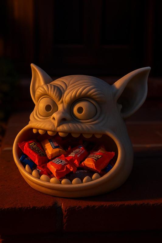 Spooky Goblin Candy Bowl – 3D Printable Halloween Catchall