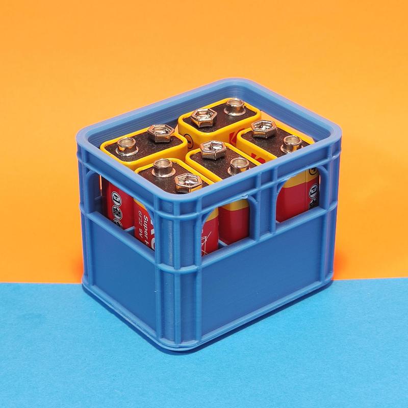 Beer Crate 9v Battery Holder