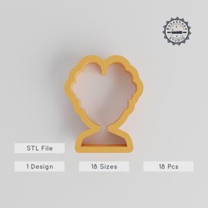 Human Shape Cutter, 18 Pieces, Sizes 0.75"-5", Perfect for Cookies, Fondant & Clay, Avatar & User Icon, Profile Silhouette