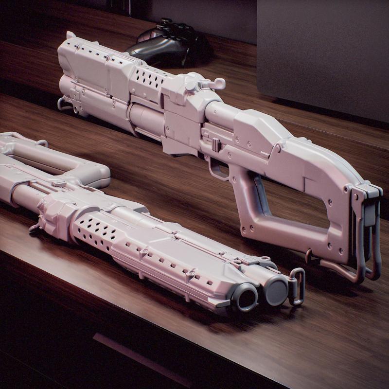 Budget Arm Carnage Shotgun Fan art Cyberpunk 2077