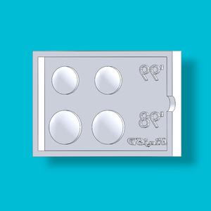 Furby Eye Chip Master Mold