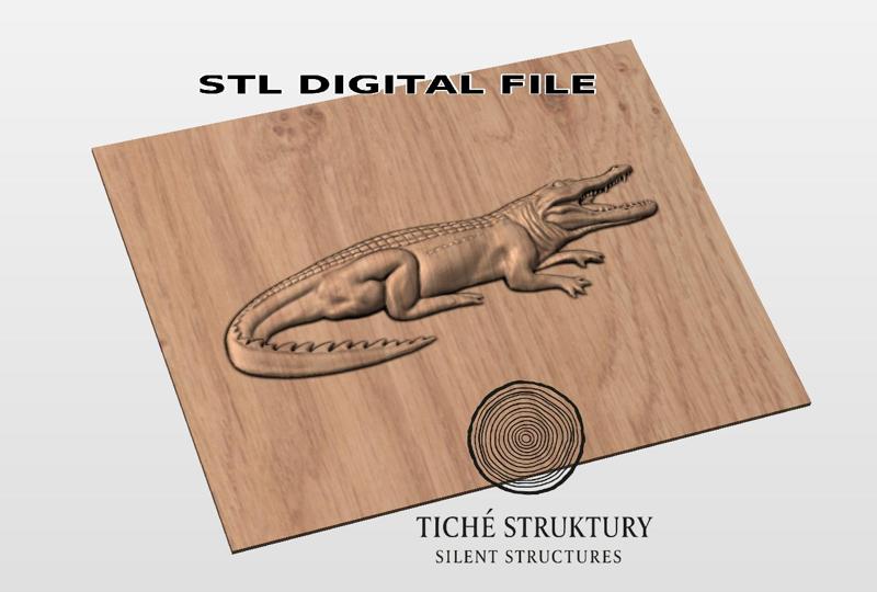Crocodile – Wildlife Relief – 3D STL Model
