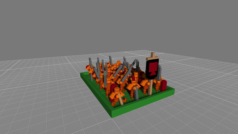 10mm (Warmaster) Australian Army Knights (On Foot)