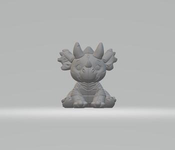 Cute Baby Dinosaur – Smooth & Adorable 3D Printable Figurine