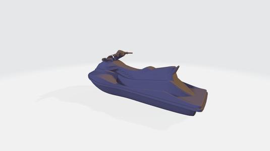 Water scooter, Seascooter - 3d model