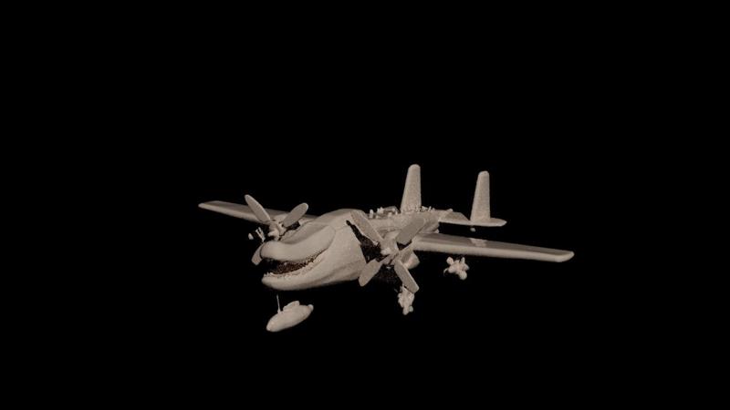 bombardino crocodilo statue