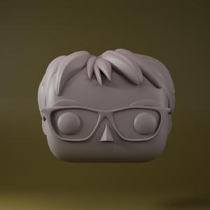 FUNKO HEAD MAN WITH GLASSES 06