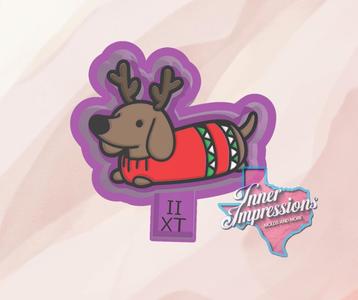 Christmas Dachshund Freshie Mold