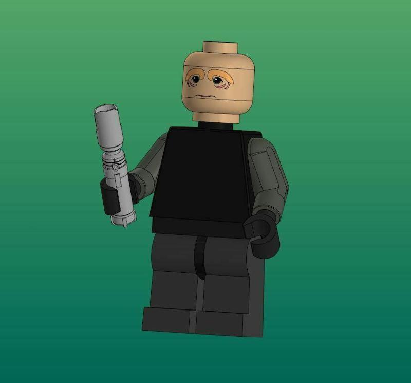 Brick lightsaber for Sаbine Wrеn minifigurе