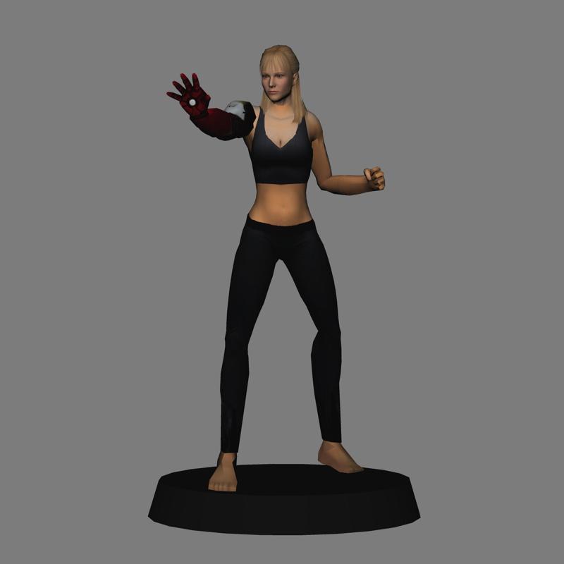 Pepper Potts Extremis - Ironman 3 LOW POLYGONS AND NEW EDITION