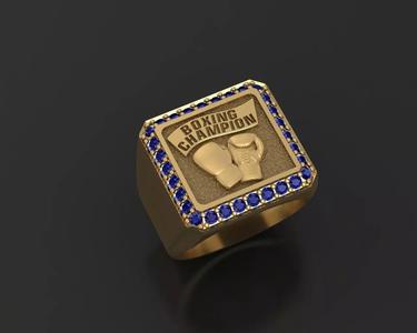 Gold ring boxing