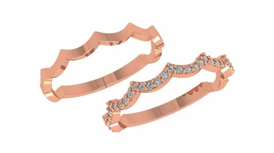 Wire Band Light Weight  Ring 3dm stl renders details