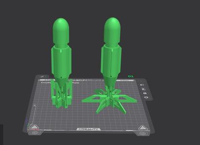 Type 3(C) impact shell for 1.5" CO2 airsoft/paintball mortars and potato canons: Cults Edition