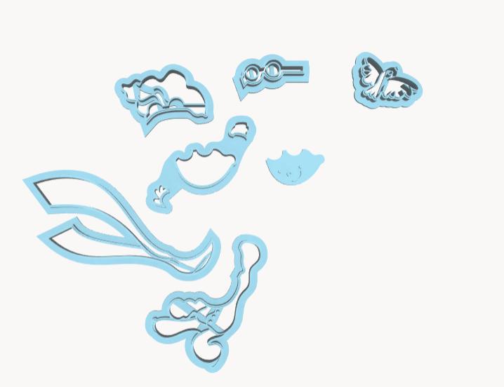 CORTADOR PEQUENO PRÍNCIPE AQUARELA