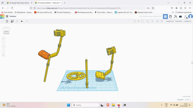 FMS Toyota Land Cruiser FJ40  Metalldetektor / Metal Detector