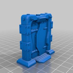 SciFi Metal Cargo Door