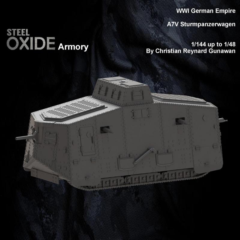 WWI German Empire A7V Sturmpanzerwagen