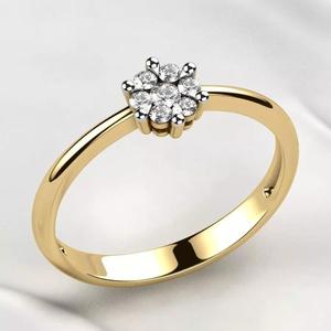 Illusion Setting Gold Ring
