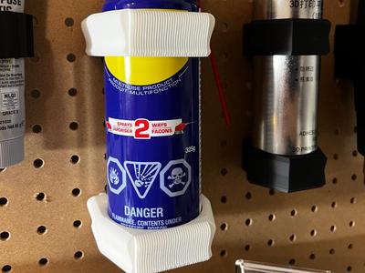 WD-40 Holder for 1inch Pegboard