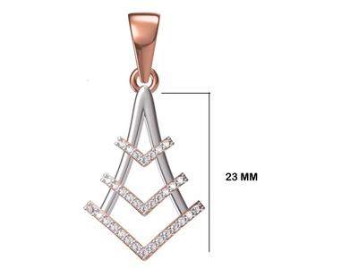Women Unique Pendant STL OBJ FBX JCD Details