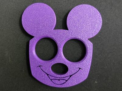 Mickey Mouse Keychain two-finger brass knuckles