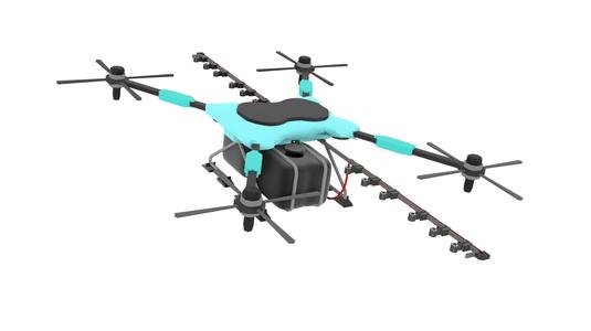 Drone Sprayer Complete 3D model