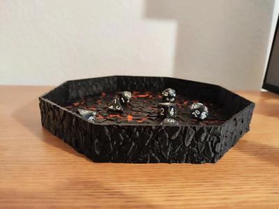 3D lava Dice Tray