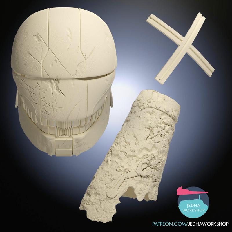 Qimir The Stranger Helmet, Cortosis Gauntlet & X Star Wars The Acolyte