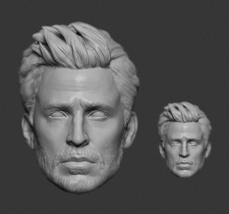 1/6 1/12 X-MEN Human Torch Johnny Storm Chris Evans Deadpool & Wolverine headsculpts